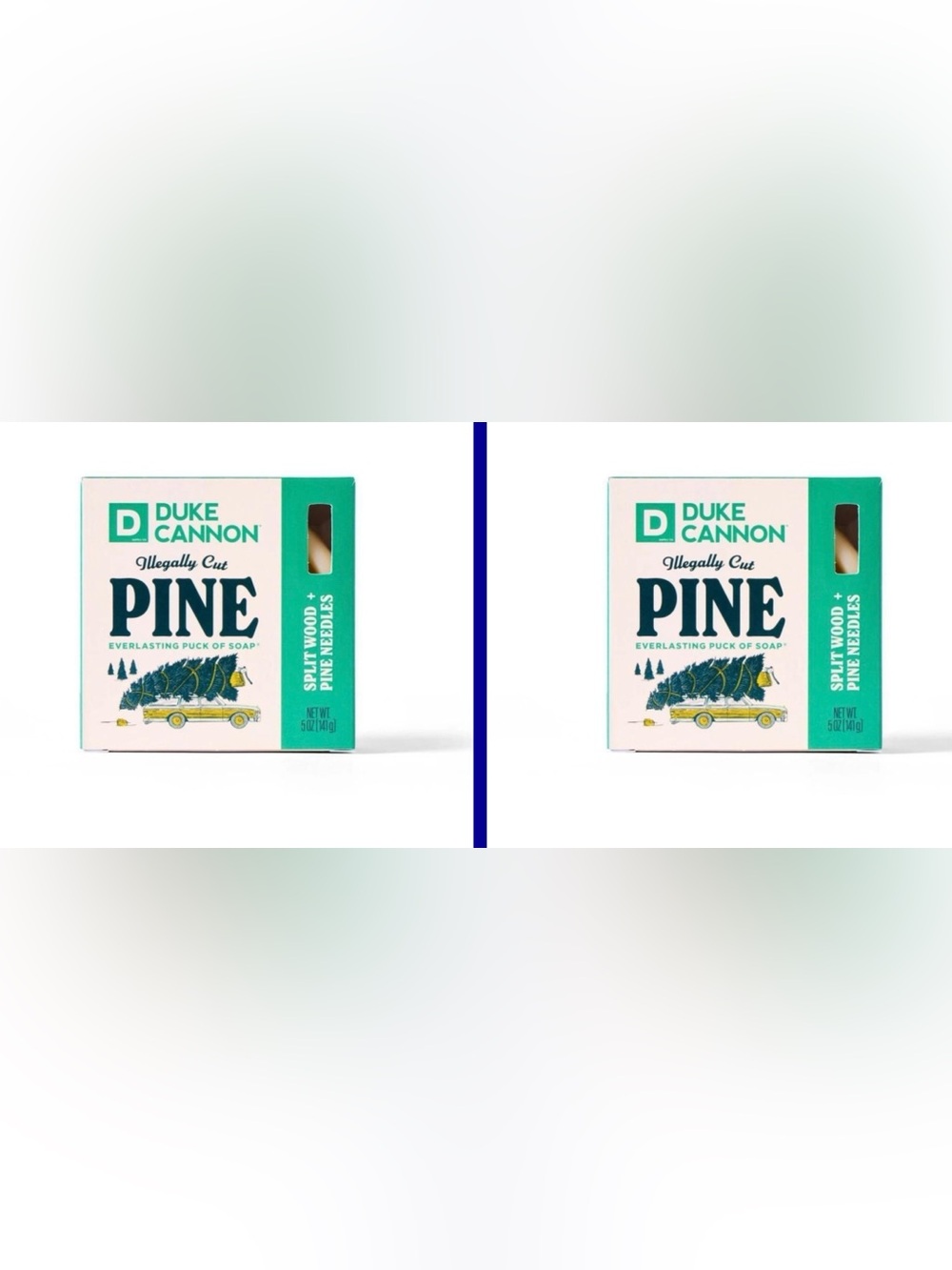 Duke Cannon Illegally Cut Pine Everlasting Puck of Soap / bundle of two